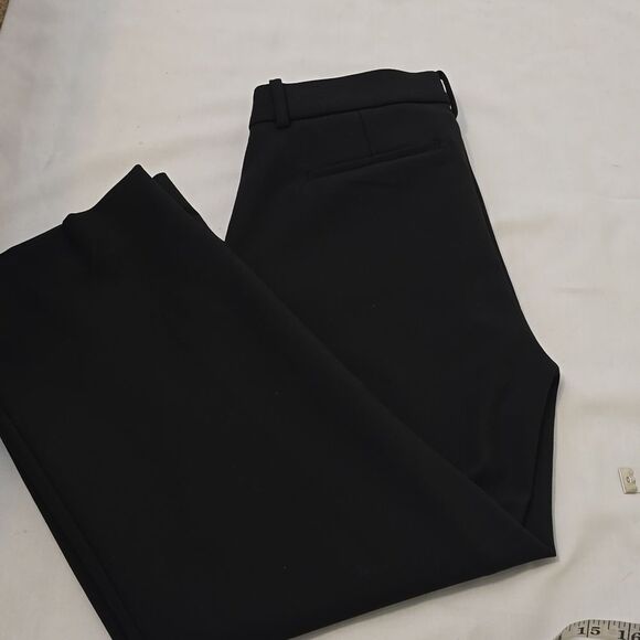 J Crew Cropped 365 Wide Legged Pants Black Size 4 - Picture 9 of 10